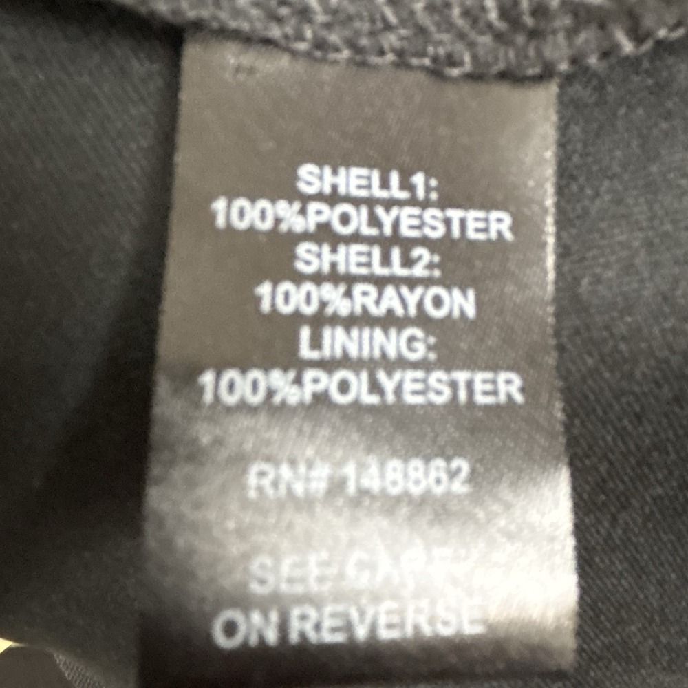Preston & York Womens Overcoat‎ 26 Black White Tweed Asymmetrical Collar Wool - Picture 7 of 7